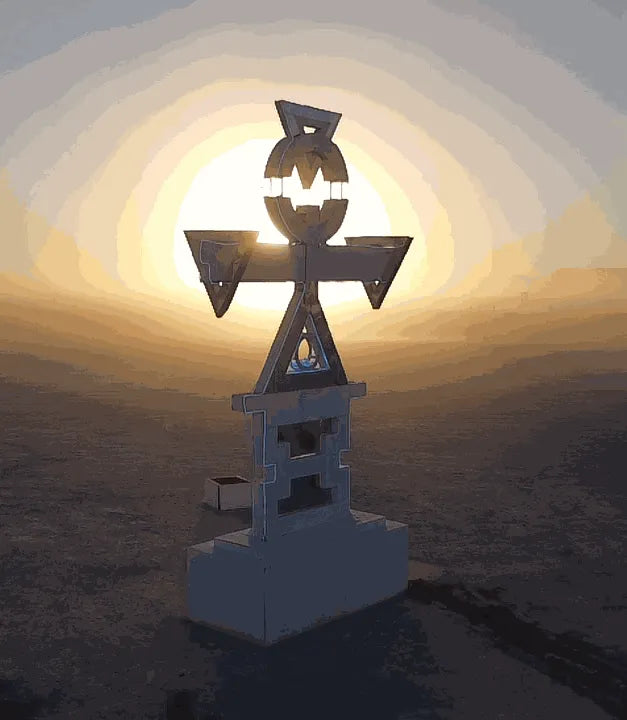 Wisdom Totems at Burning Man, Nevada Desert