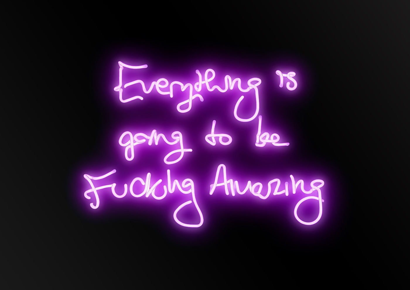 Fucking Amazing - Purple On Black