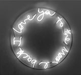To the Moon & Back (White), Large