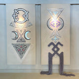 Earth Totems, Textile Wall Hangings
