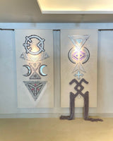 Earth Totems, Textile Wall Hangings