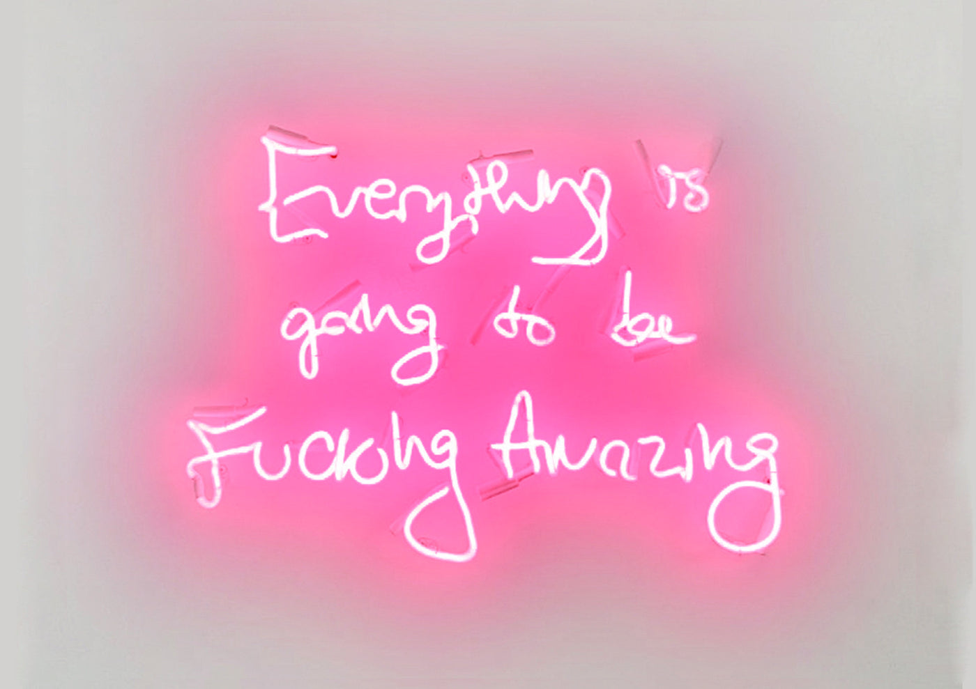 Fucking Amazing - Pink On White