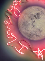 To The Moon & Back - Auric Moon- Pink Neon