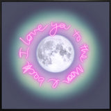 TO THE MOON & BACK - AURIC MOON - PINK NEON - Large