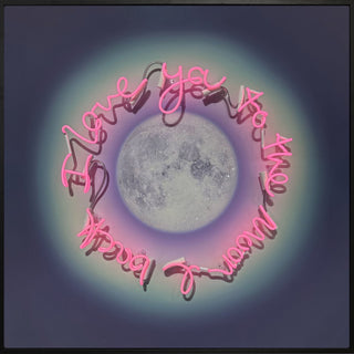 To The Moon & Back - Auric Moon- Pink Neon