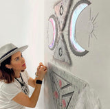 Earth Totems, Textile Wall Hangings