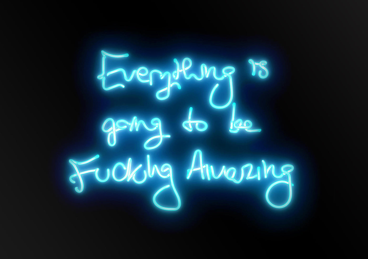 Fucking Amazing - Blue On Black
